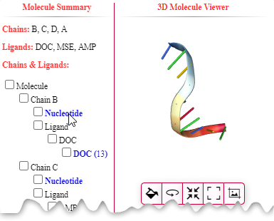 PDBms DNA Model