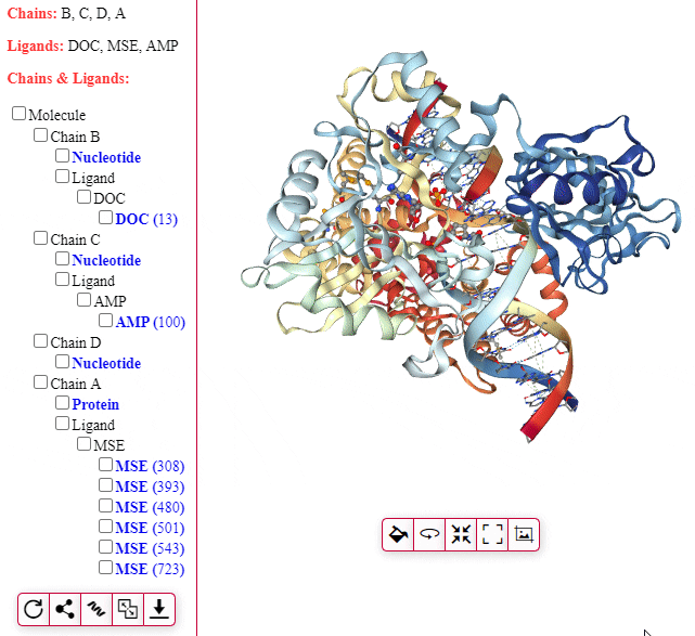 PDBms Molecule Splitting